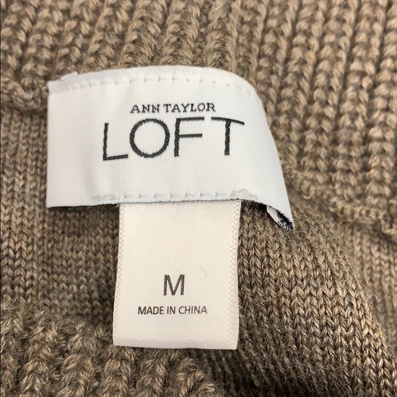 Ann Taylor loft Brown Sweater Dress Medium - Picture 3 of 5